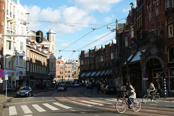 Krásné Budovy Amsterdamu — Stock fotografie