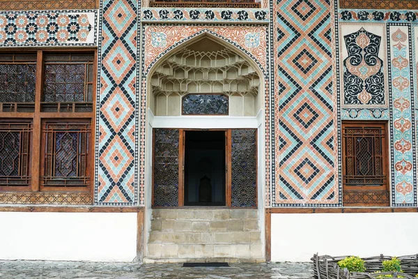 Detail Palácové Budovy Khans Sheki Ázerbájdžán Květnu 2013 — Stock fotografie