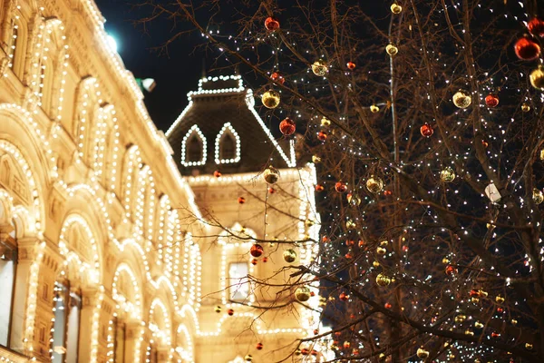 Decoraciones Navidad Calle — Foto de Stock