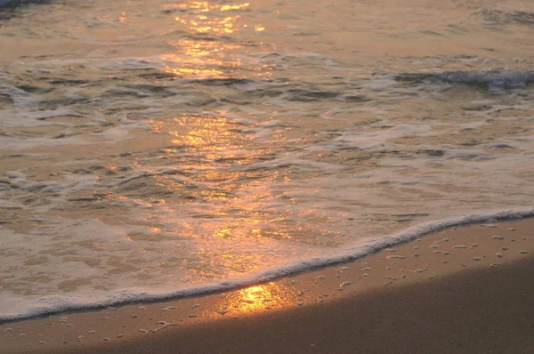 Волны Море Закате — стоковое фото