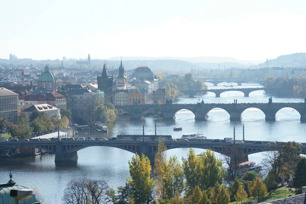 Strade Praga Autunno Repubblica Ceca — Foto Stock