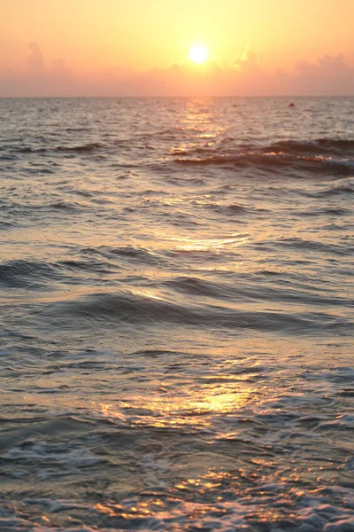 Vacker Utsikt Över Stranden Vid Solnedgången — Stockfoto