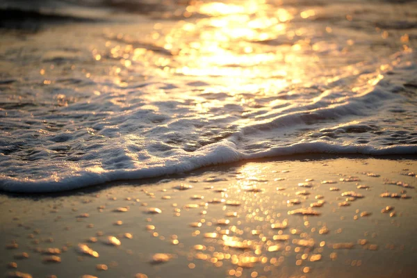 Schöner Blick Auf Den Strand Bei Sonnenuntergang — Stockfoto