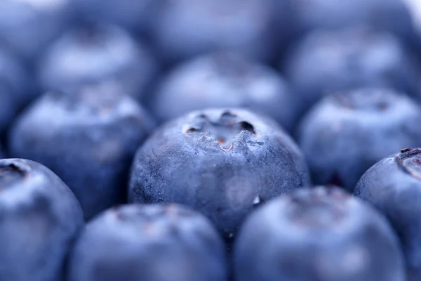 Close Raw Ripe Fresh Blueberries Background — 스톡 사진