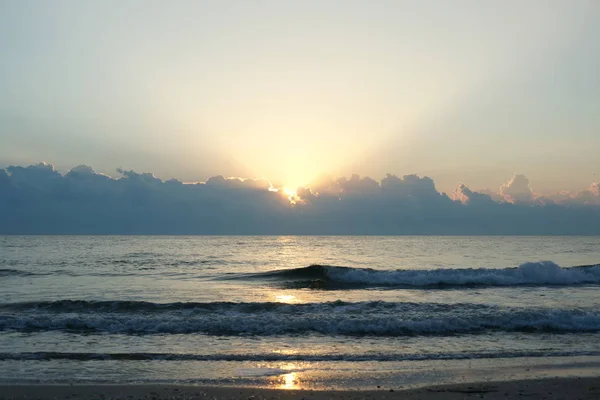 Hermosa Vista Playa Atardecer — Foto de Stock