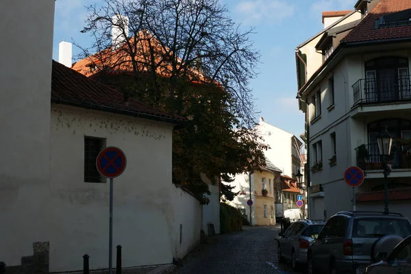 Streets Prague Autumn Year 2013 Czech Republic — Stock Photo, Image