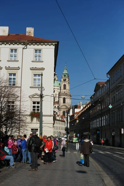 Stará Ulice Městě Praze — Stock fotografie