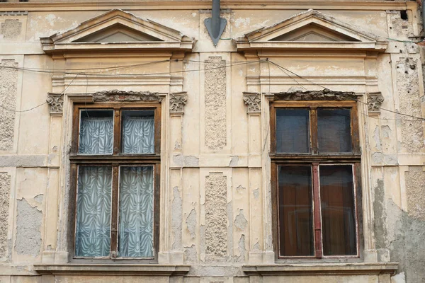 Facade Old Building Romania — Stock Photo, Image