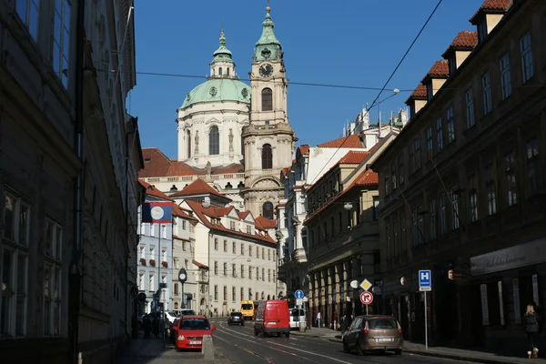 Alte Straße Der Stadt Prag — Stockfoto