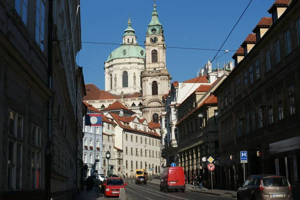 Alte Straße Der Stadt Prag — Stockfoto