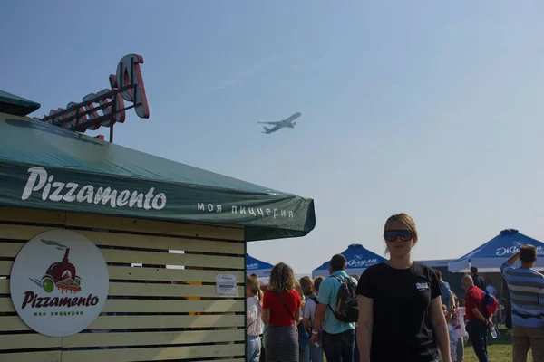 Salón Internacional Aviación Espacio 2019 Fecha Agosto 2019 Sep 2019 — Foto de Stock