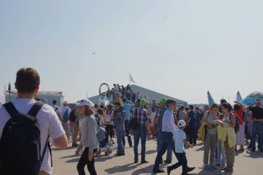 Uluslararası Havacılık ve Uzay Salonu 2019. Tarih: 27 Ağustos. 2019 - 1 Eyl 2019 Yer: Zhukovsky Uluslararası Havaalanı, Zhukovsky. Rusya.