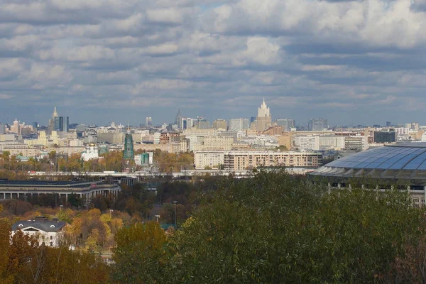 Kabelbaan Moskou Uitzicht Vanaf Kabelbaan Rusland Moskou Oktober 2019 — Stockfoto