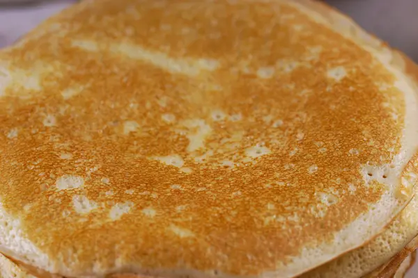 Desayuno Con Tortitas Sobre Fondo Texturizado —  Fotos de Stock