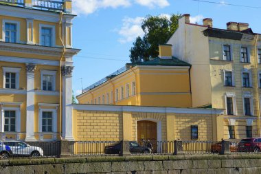 Rusya, St. Petersburg, 1 Eylül 2020. Şehrin su kanallarından görünüşü.