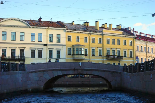 Rusya Petersburg Eylül 2020 Şehrin Kanallarından Görünüşü — Stok fotoğraf