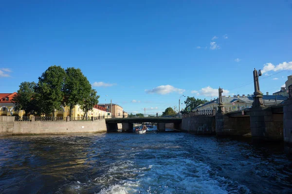 Rusya Petersburg Eylül 2020 Şehrin Kanallarından Görünüşü — Stok fotoğraf