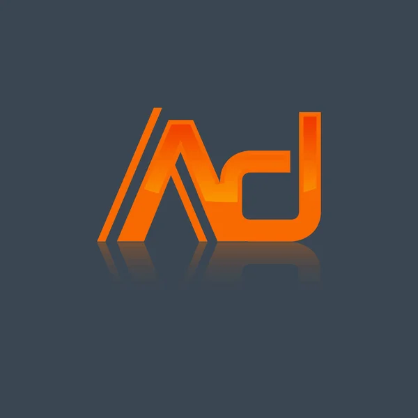 Projekt Logo Kreatywną Nowoczesną Modną Pisownią Pomarańczowymi Kolorami Eps — Wektor stockowy