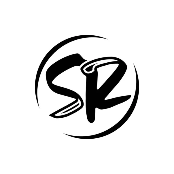 Letter Logo Design Met Creatieve Moderne Trendy Typografie Zwarte Kleuren — Stockvector