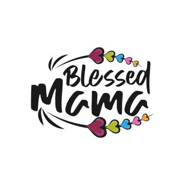 Kutsal Mama- hat sanatı tebrik kartı, el ilanı, poster, afiş ve tekstil baskısı için iyidir. EPS 10