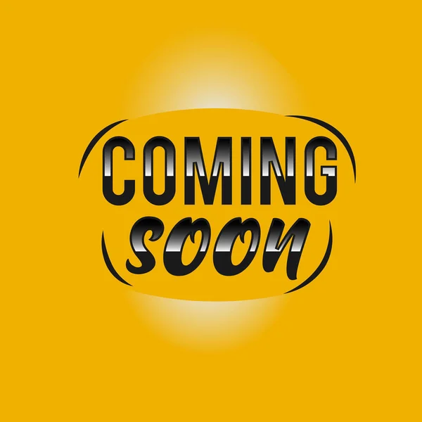 Coming Soon Promotion Banner Coming Soon Illustration Illuminated Text Coming — Stock Vector