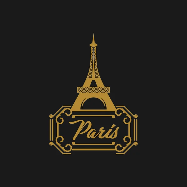 具有红心 适于旅游或旅游促销的欧洲城市巴黎名牌手写体字体设计 — 图库矢量图片