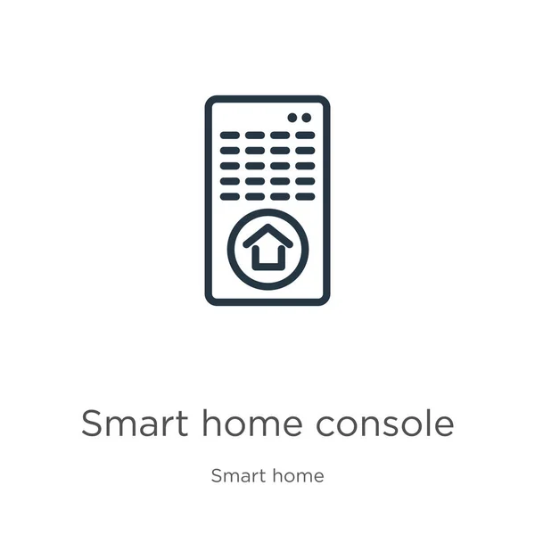 Icona Della Console Smart Home Icona Del Contorno Della Console — Vettoriale Stock
