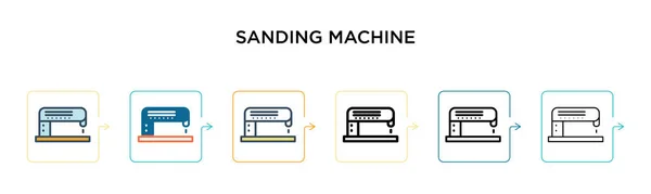 Lijadora Icono Vector Máquina Estilos Modernos Diferentes Negro Dos Iconos — Archivo Imágenes Vectoriales