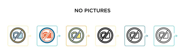 Δεν Εικονίδιο Διάνυσμα Εικόνες Διαφορετικά Σύγχρονα Στυλ Μαύρο Δύο Έγχρωμες — Διανυσματικό Αρχείο