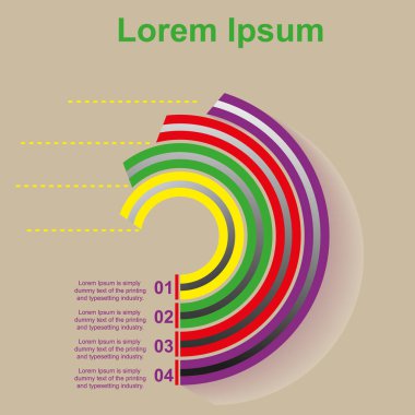 Infographic 4 ile pozisyonlar / resmi bir Infographic metni dört-konumlandırma için gösterir. Kartvizit Uçus tarifesi. Kartvizit için metin, kendi metninizi yazın. Vektör iş tanıtımı için şablon. Yaratıcı kavramı infographics için. Busine görselleştirmek