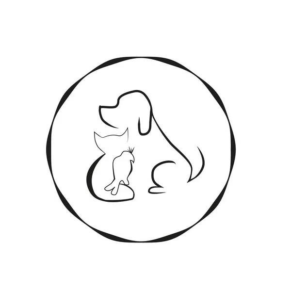 Logo veteriner clini/logo hayvan hastalıklarıyla ilgili klinik köpek, kedi, papağan. Hayvan hastalıklarıyla ilgili klinik hayvansal ürünlerin tanıtımı için bir düzen markadır. Veteriner'ın mühür için yeni logo. Hayvanlar mağaza, Web sitesi, iş sunumu.