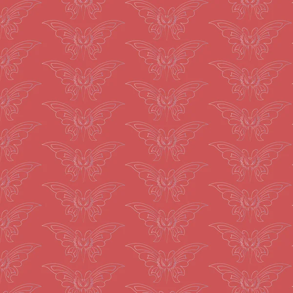 kelebekler ile/resim, seamless modeli kelebek kırmızı bir arka plan üzerinde kırmızı zemin. Site, broşür, sunum için arka plan için arka plan.