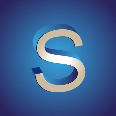 logotype/çizim, harf S, şirketin marka logosu simgesi S öğe ve iş kalıp vektör logo, izometrik, harf S, mektup grafik tasarım kümesi ile 3d formu işaretlenmiş