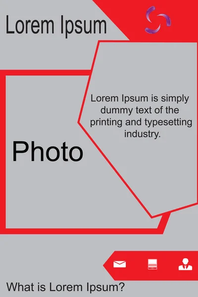Kitapçık/resimdeki bir kitapçık, metin, fotoğraf, bir reklam, veri eklemek için bir broşür. Yazdırma için reklam site için reklam.