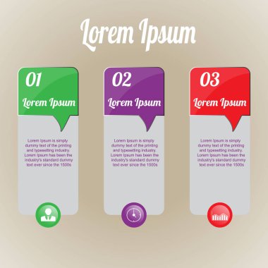  infographics renkli metin/resim infographics dikdörtgenler, Fiyat etiketleri şeklinde. Infographics sayıları ve simgeleri iş, bir grup, strateji ile. İş, proje, sunum için Infographics