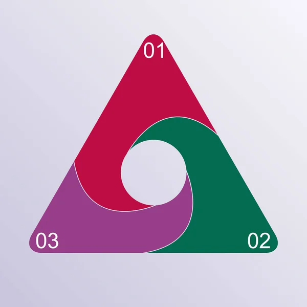 Obrázku Infografika Trojúhelníku Infografika Pro Text Čísly Informační Grafika Pro — Stockový vektor