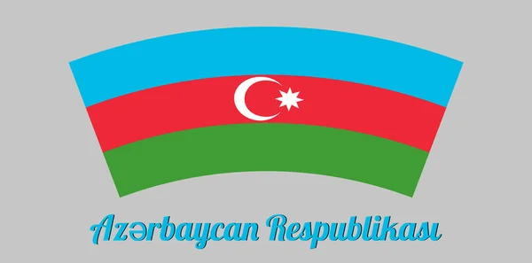 Malynka Prapor Azerbaiyán Soberano Símbolo País Patriotismo Prapor Vignyty Prapor — Archivo Imágenes Vectoriales