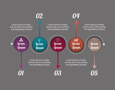 İş verilerinin görselleştirilmesi, bilgi grafikleri. Grafikler, diyagramlar, altı adımda kesilmiş bir daire altıgen kullanarak işlem elemanlarının şeması, simgeler, sayı varyantları, metin, parçalar. Sunum için iş vektörü.