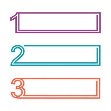 İş verileri görselleştirme, bilgi grafikleri. Grafiklerin yardımıyla elementlerin sürecinin şeması, üç adımda çizim şemaları, sayılar, varyantlar, bölümler. Sunum için iş vektörü.