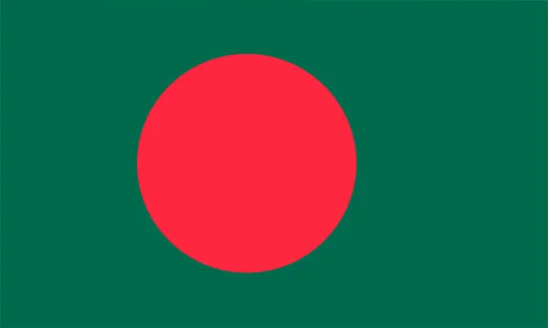 Drapeau Bangladesh Symboles État Patriotisme Drapeau Pour Les Organisations Publiques — Image vectorielle