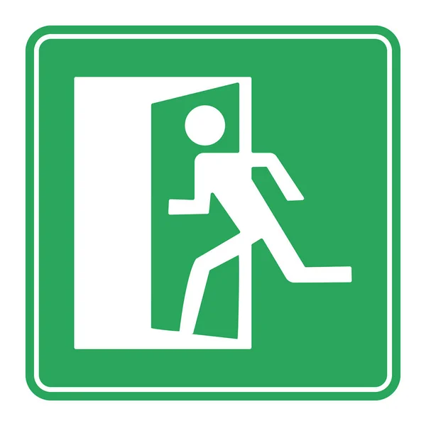 Ikona Wejścia Drzwi Naklejka Drzwiach — Wektor stockowy