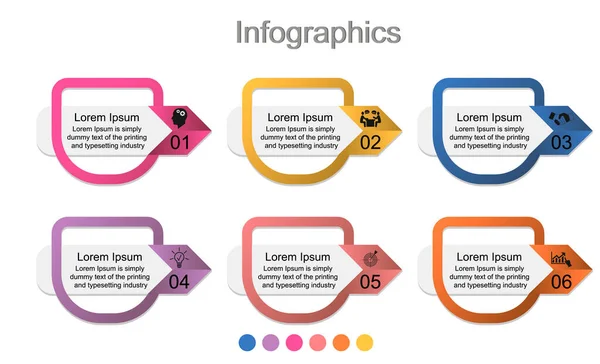 Visualização Dados Negócios Infográficos Figura Infográfico Seta Quatro Passos Vetor — Vetor de Stock