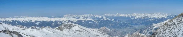 Alperna Bergen Panorama Vinter Vackra Landskapet Tyrolen Alperna Från Topp — Stockfoto