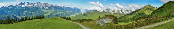 Nature panorama of swiss Alps — Stock Photo, Image