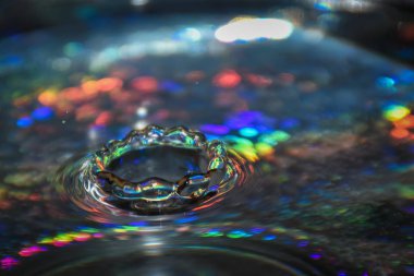 Taç yapma suya düşen su damlası. 