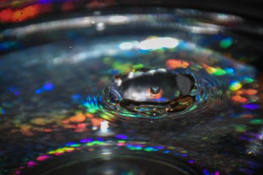 Düşen su damlası closeup