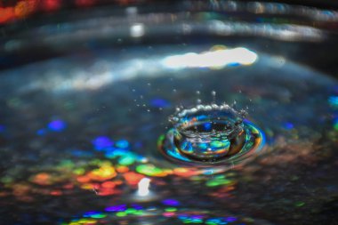 Taç yapma suya düşen su damlası. 