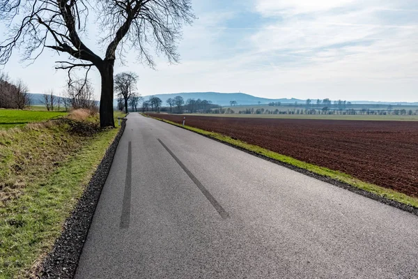 Brake track on the road.