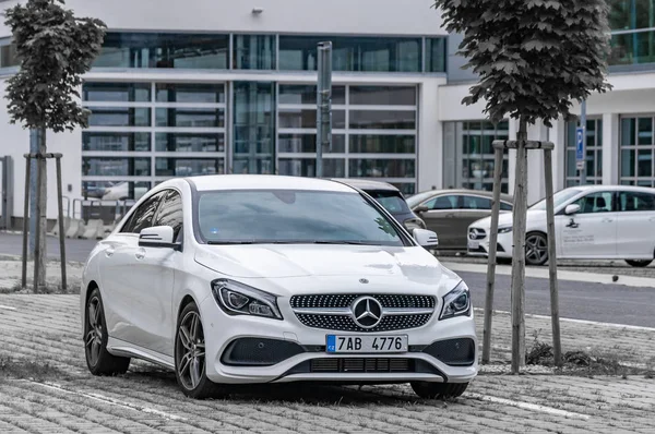 Mercedes Benz CLA white — Stock Photo, Image
