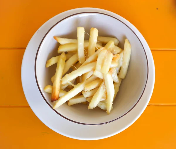 Frites Fromage Frites Fromage Plat Frites — Photo